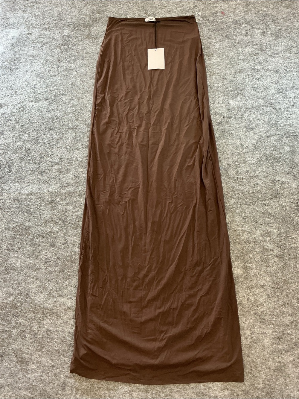 CHAM Women's Long Brown Maxi Skirt Size M/L